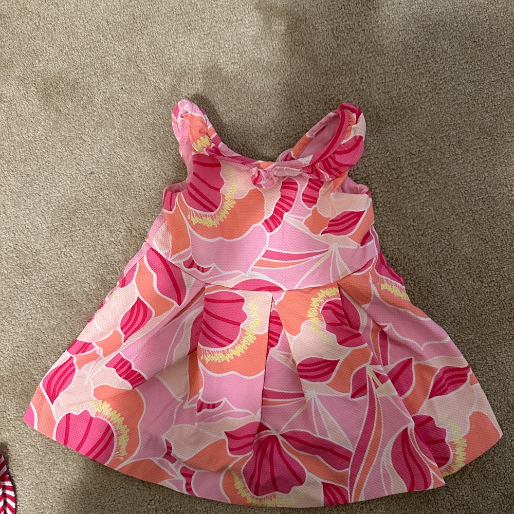 Janie and Jack Pink and Orange Dress